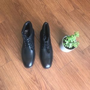 English Laundry Lace ‘Combat’ Men’s Ankle Leather Boots Size 10.5